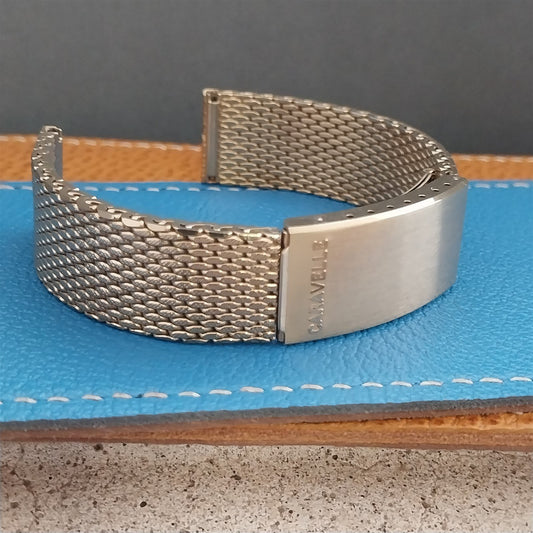 11/16" Caravelle 10251 Yellow Gold-Tone Mesh Unused nos Vintage Watch Band