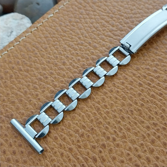 Art Deco 1940s JB Champion Lance Stainless Steel nos Unused Vintage Watch Band