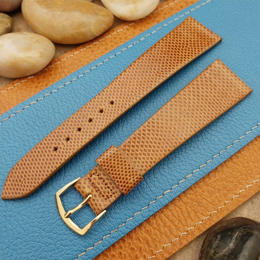 22mm 7/8" Speidel USA Brown Karung Snake Long nos Vintage Watch Band