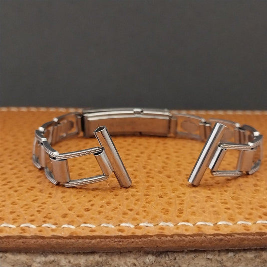 5/8" Art Deco 1940s JB Champion Lance Stainless Steel nos Vintage Watch Band