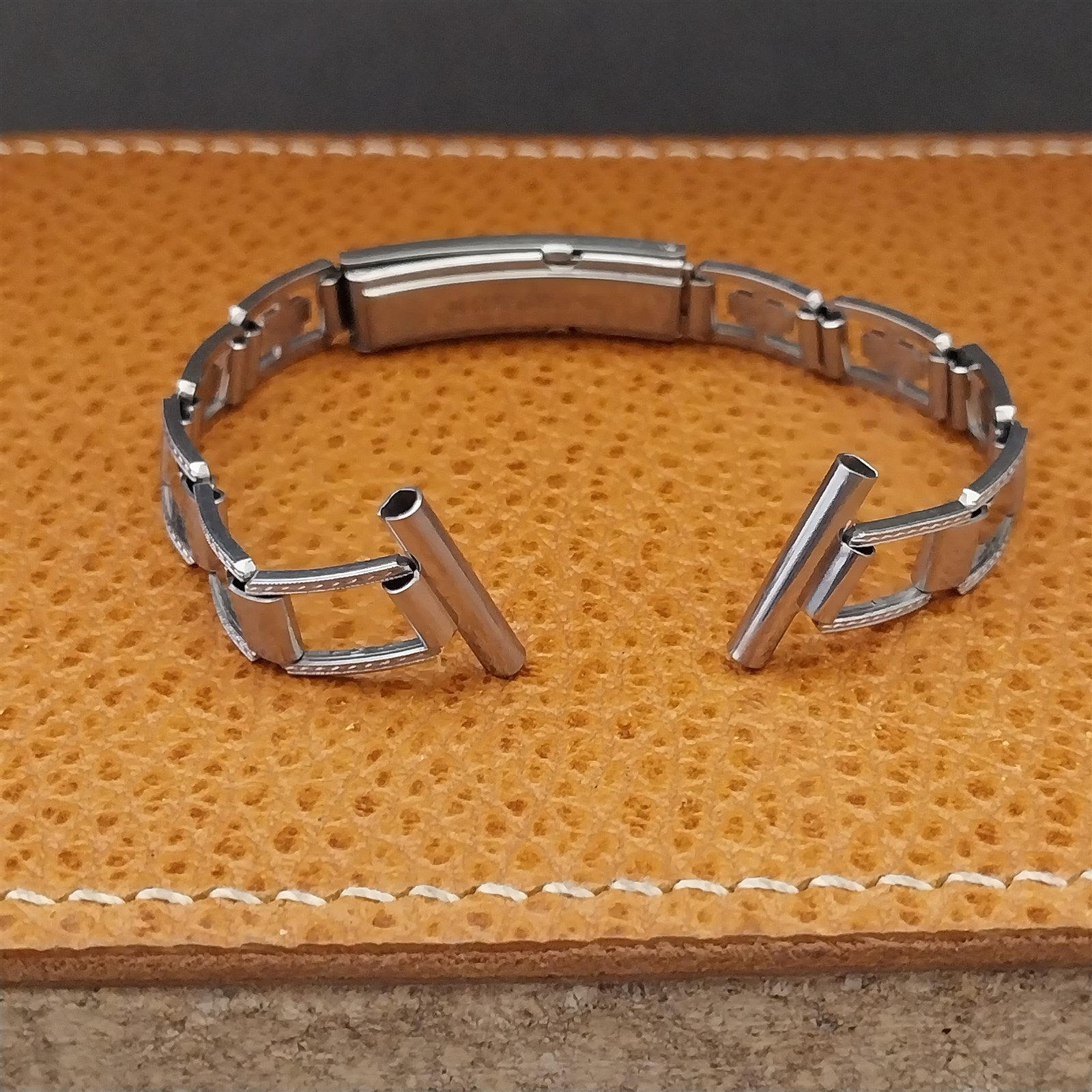 5/8" Art Deco 1940s JB Champion Lance Stainless Steel nos Vintage Watch Band
