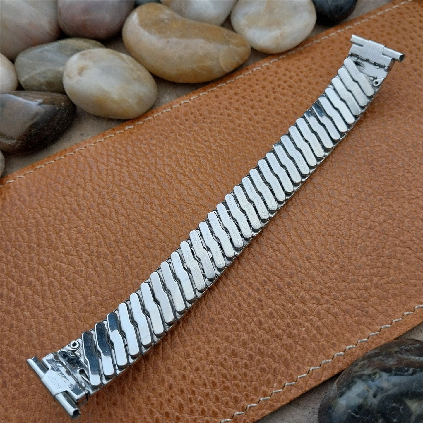 1960s Stainless Steel Vintage Watch Band Bowles USA nos 18mm-19mm