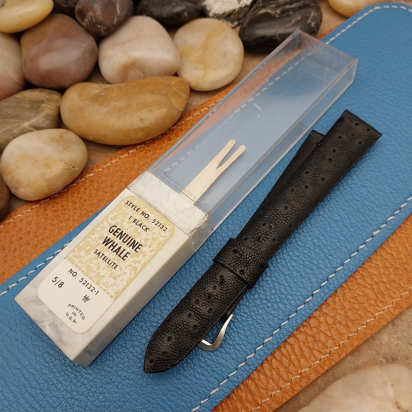 Vintage 11/16" Kreisler Genuine Whale 1960s Classic Unused Watch Band