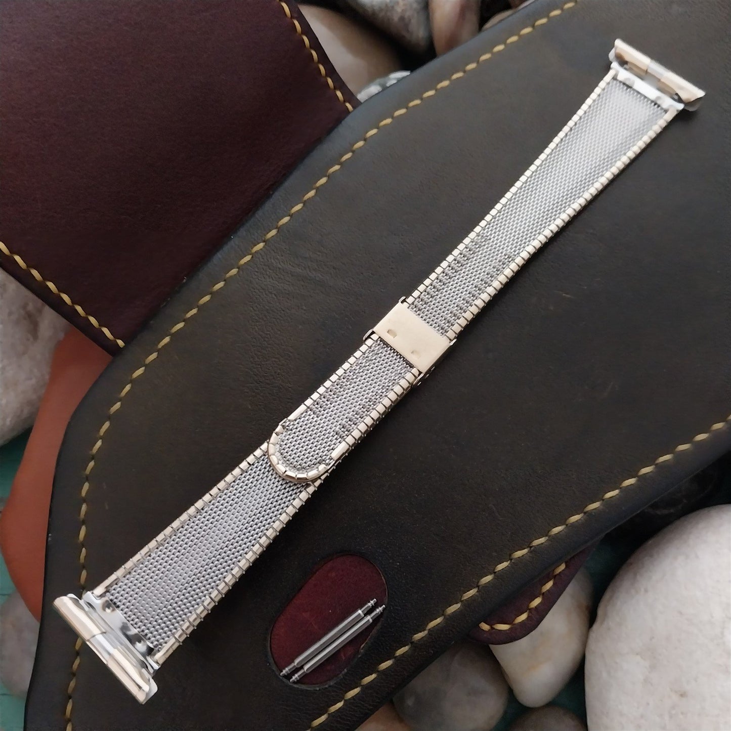 22mm 10k Gold rgp USA Made 1970s Kestenmade Long nos Vintage Watch Band