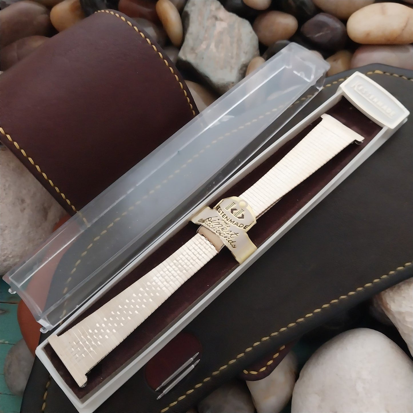 22mm 10k Gold rgp USA Made 1970s Kestenmade Long nos Vintage Watch Band