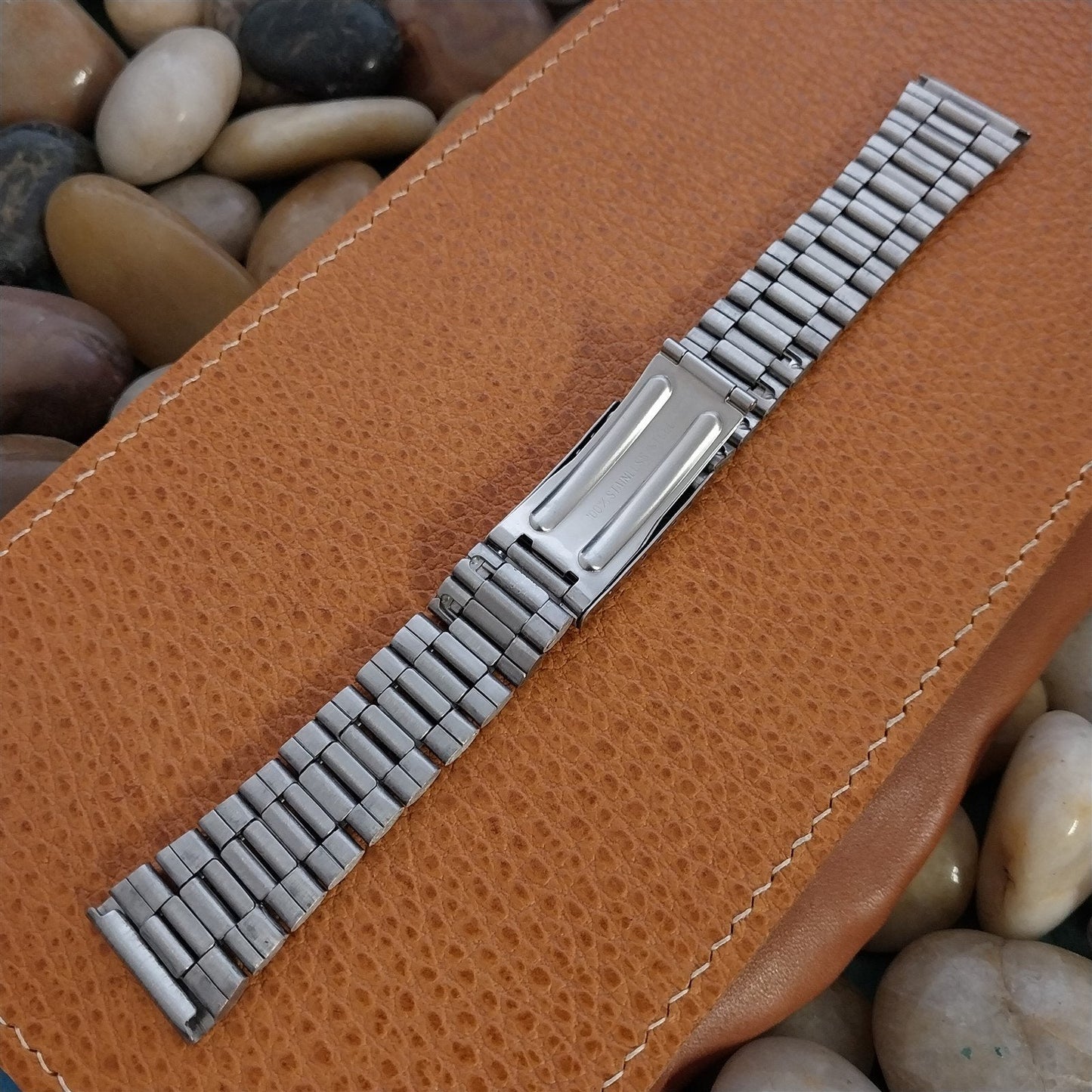 20mm Stainless Steel Jubilee Link 1960s-70s nos Unused Vintage Watch Band