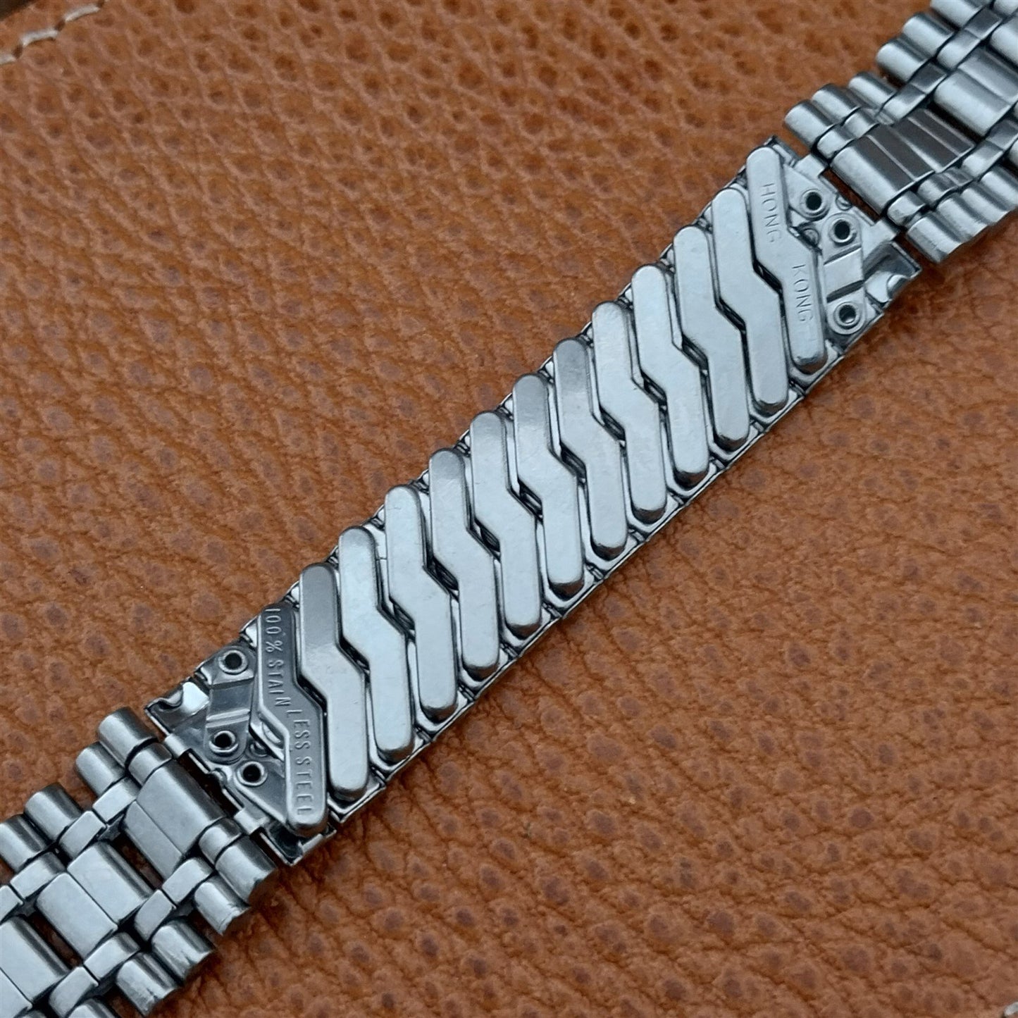 11/16" 17.2mm Stainless Steel Classic Skindiver Unused 1970s Vintage Watch Band