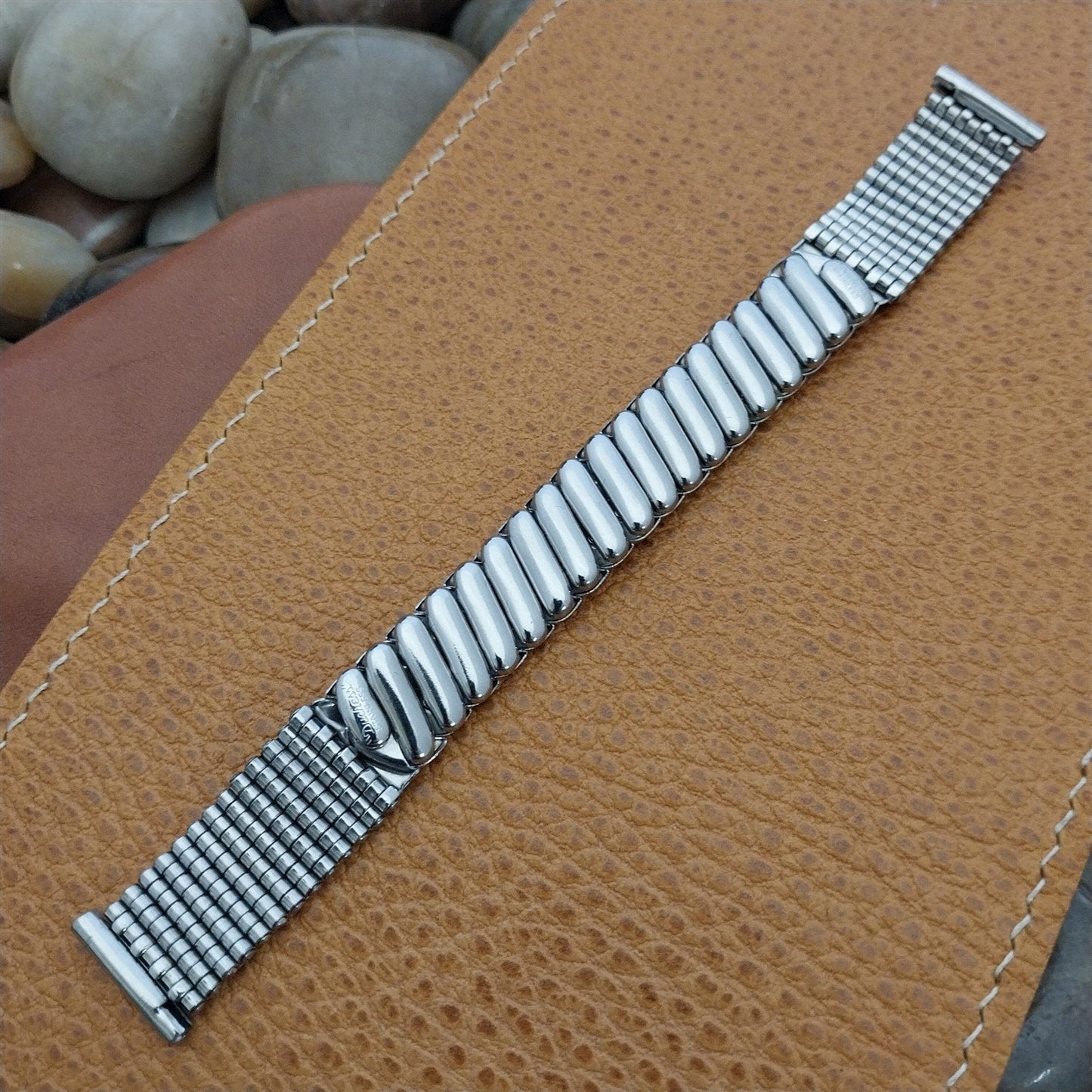 Duchess Basketweave Mesh 5/8" Stainless Steel Unused 1950s Vintage Watch Band