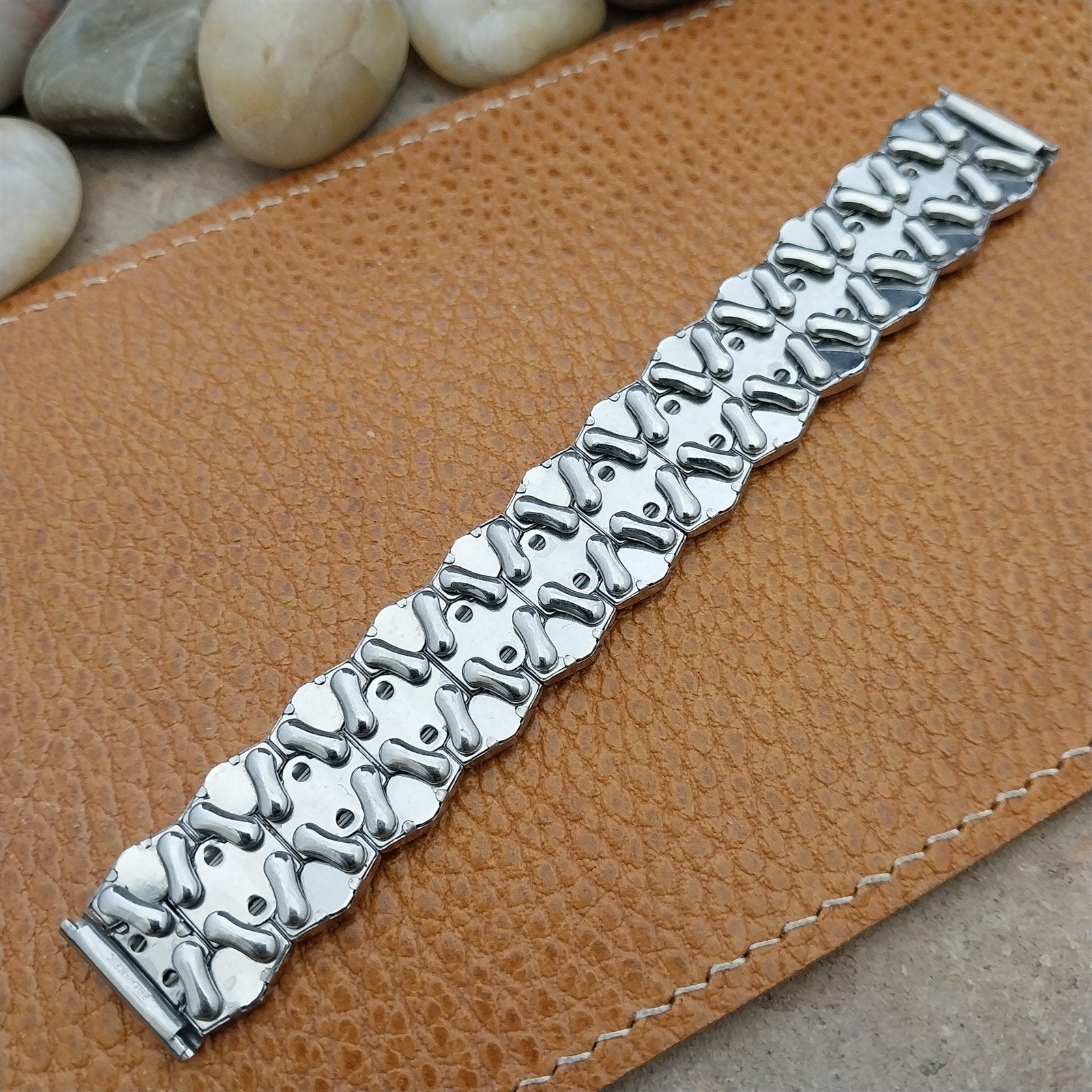 5/8" Bellavance Stainless Quadra-Stretch Expansion Short Vintage Watch Band