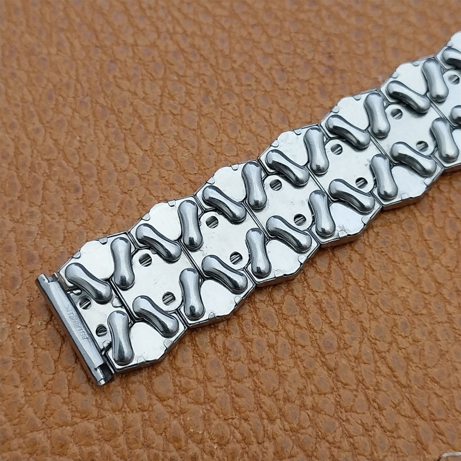 5/8" Bellavance Stainless Steel Quadra-Stretch Expansion 50s Vintage Watch Band