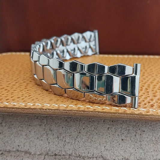 5/8"-3/4" Bellavance Stainless Long Quadra-Flex Expansion Vintage Watch Band