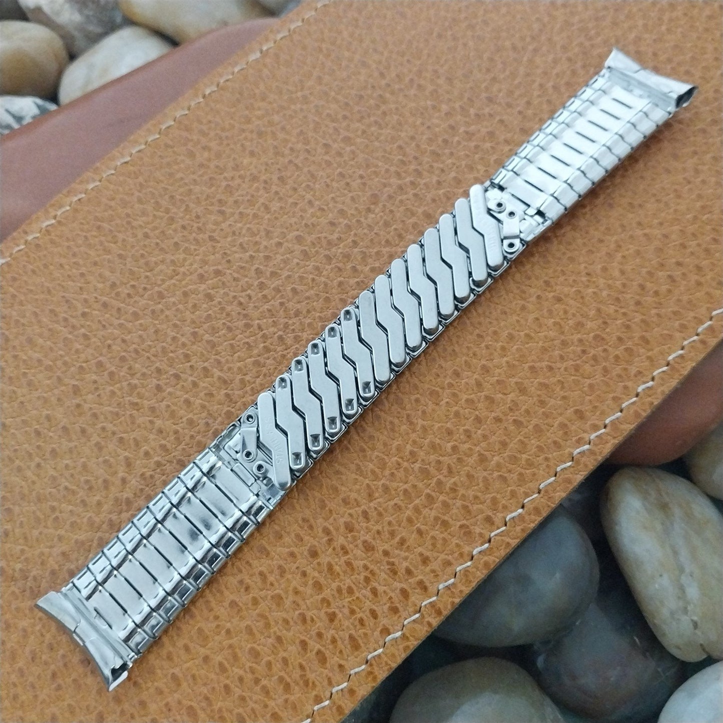 Stainless Steel Mira-Flex USA Made 1960s-1970s New Old Vintage Watch Band nos