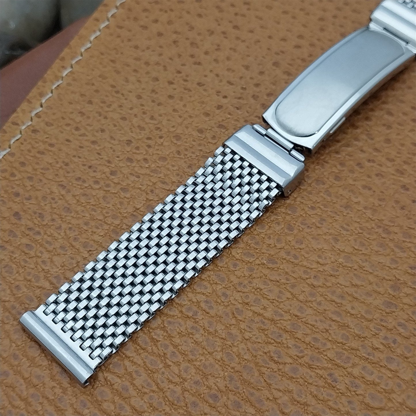 Unused 5/8" Stainless Steel Mesh 1950s Kestenmade USA nos Vintage Watch Band