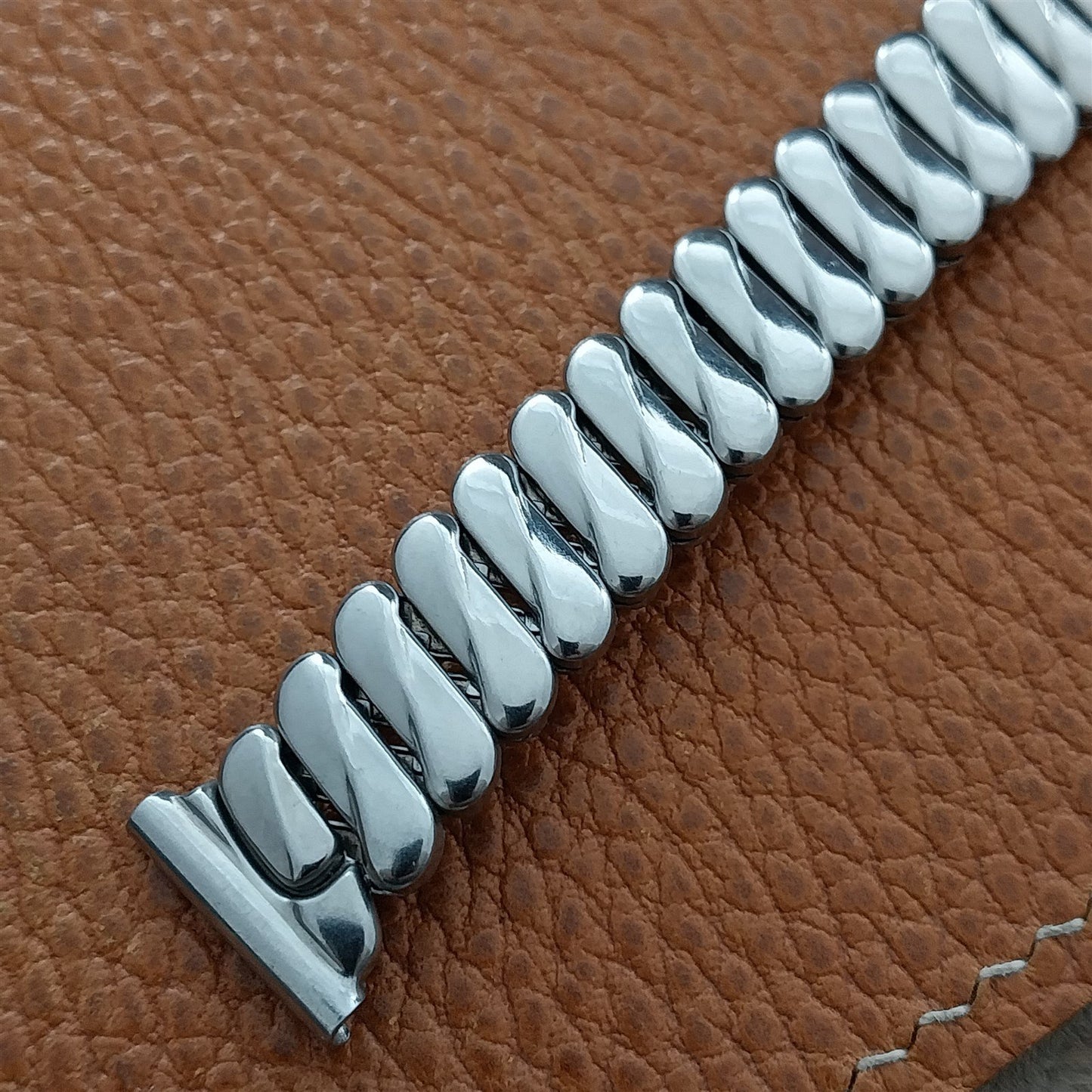 5/8 Bellavance USA Stainless Steel Expansion Unused nos 1950s Vintage Watch Band