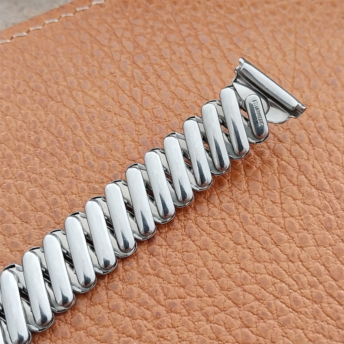 5/8 Bellavance USA Stainless Steel Expansion Unused nos 1950s Vintage Watch Band