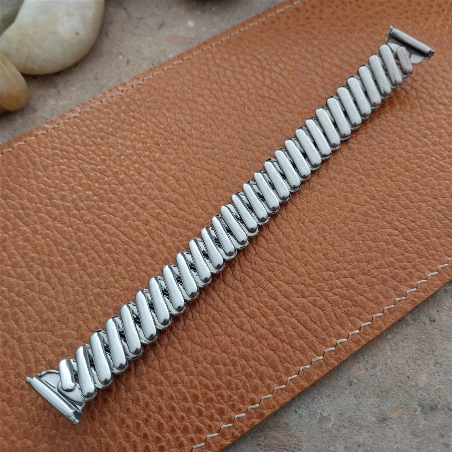 5/8 Bellavance USA Stainless Steel Expansion Unused nos 1950s Vintage Watch Band
