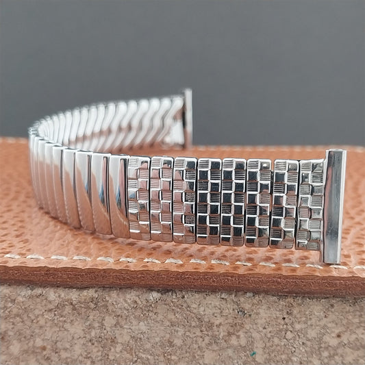 1950s Vintage Stainless Steel Foster USA Long Classic Stretch Unused Watch Band