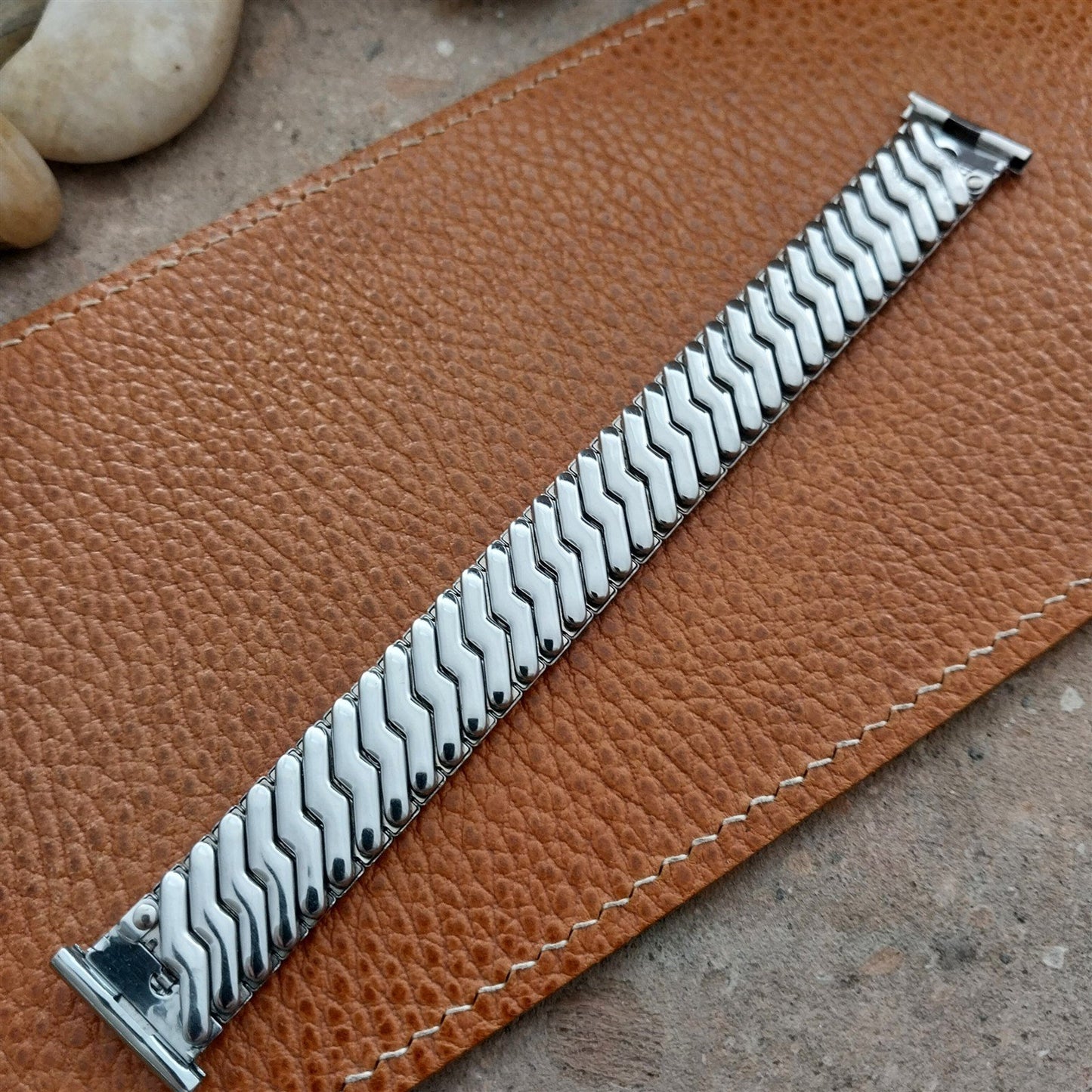 1950s Vintage Stainless Steel Foster USA Long Classic Stretch Unused Watch Band