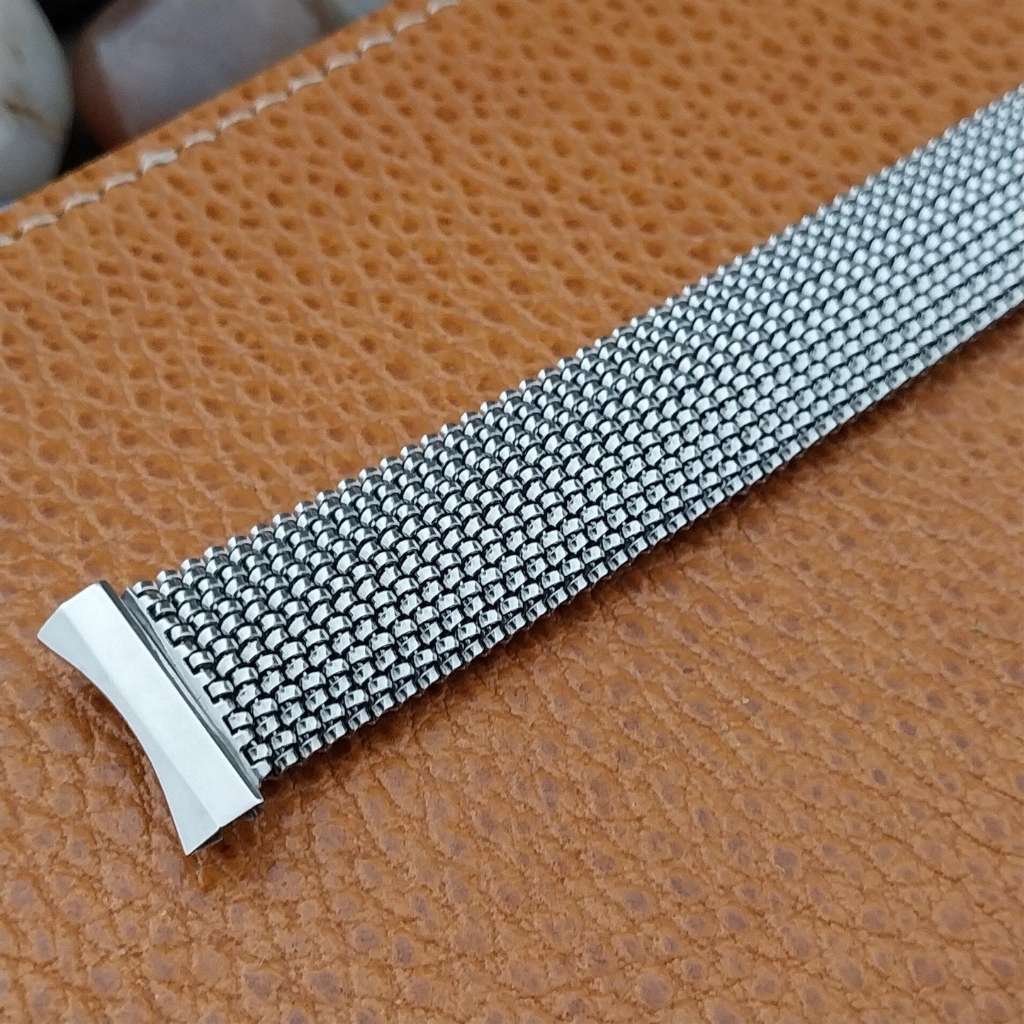 19mm 18mm TessuFlex Stainless Steel Expansion Mesh MIB nos Vintage Watch Band