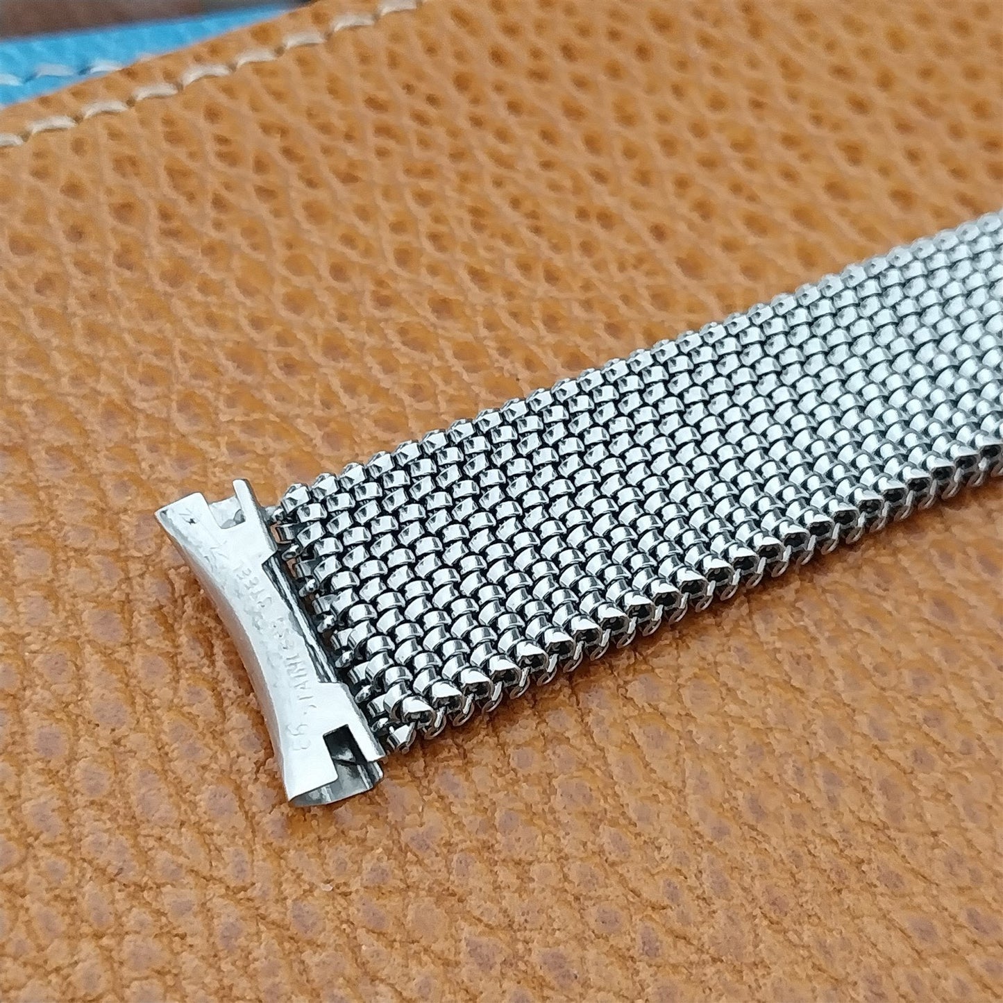 19mm 18mm TessuFlex Stainless Steel Expansion Mesh MIB nos Vintage Watch Band