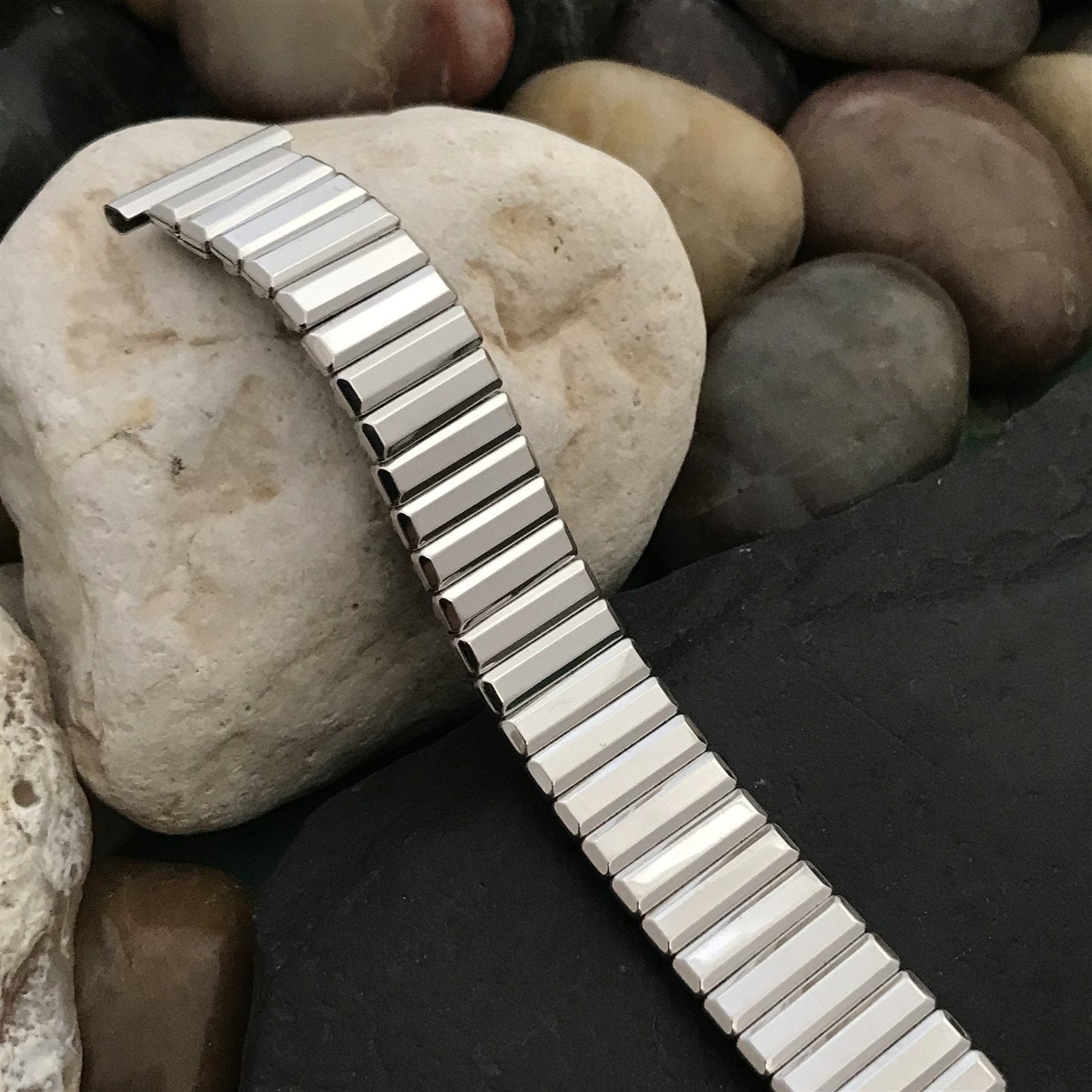 Kreisler Monte Cristo 14k White Gold-Filled nos 1950s Vintage Watch Band