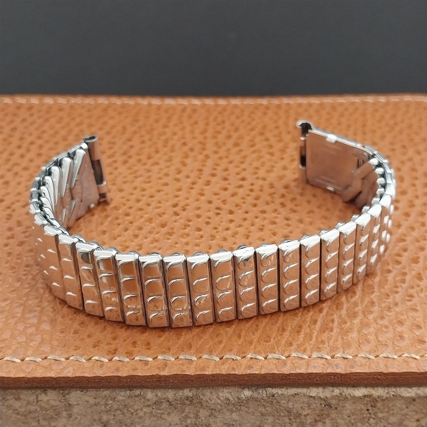 Kreisler Monte Christo 14k White Gold-Filled Crown 1950s Vintage Watch Band