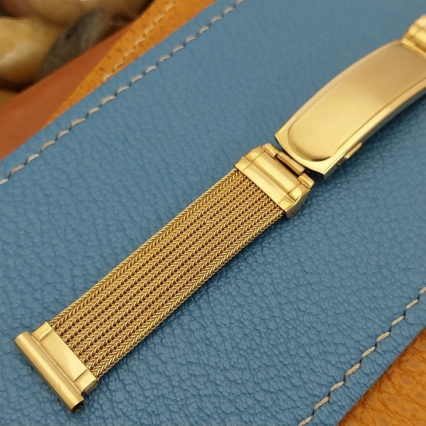 Vintage 5/8" 12k Gold Filled Mesh Kestenmade Classic Unused nos 1940s Watch Band