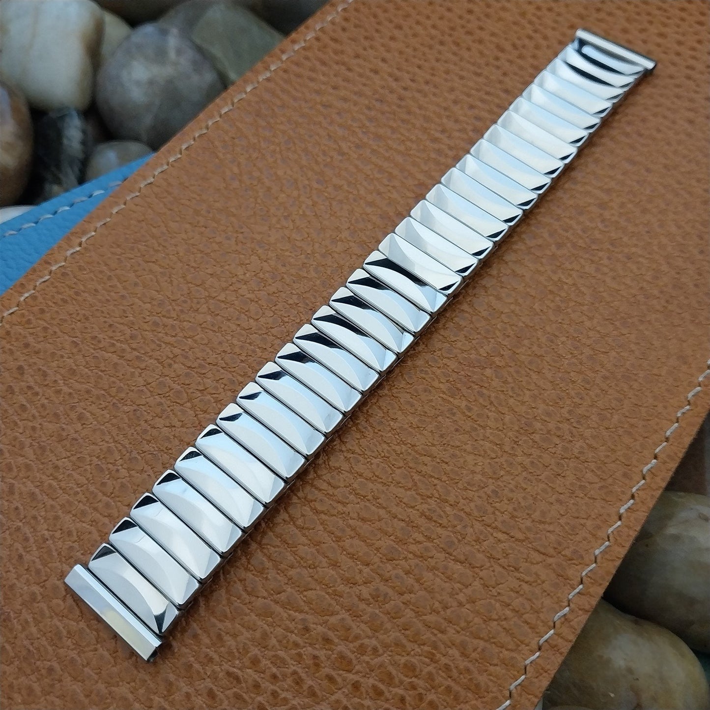 17.2mm Stainless Steel Expansion nos Admiral USA Unused 1960s Vintage Watch Band