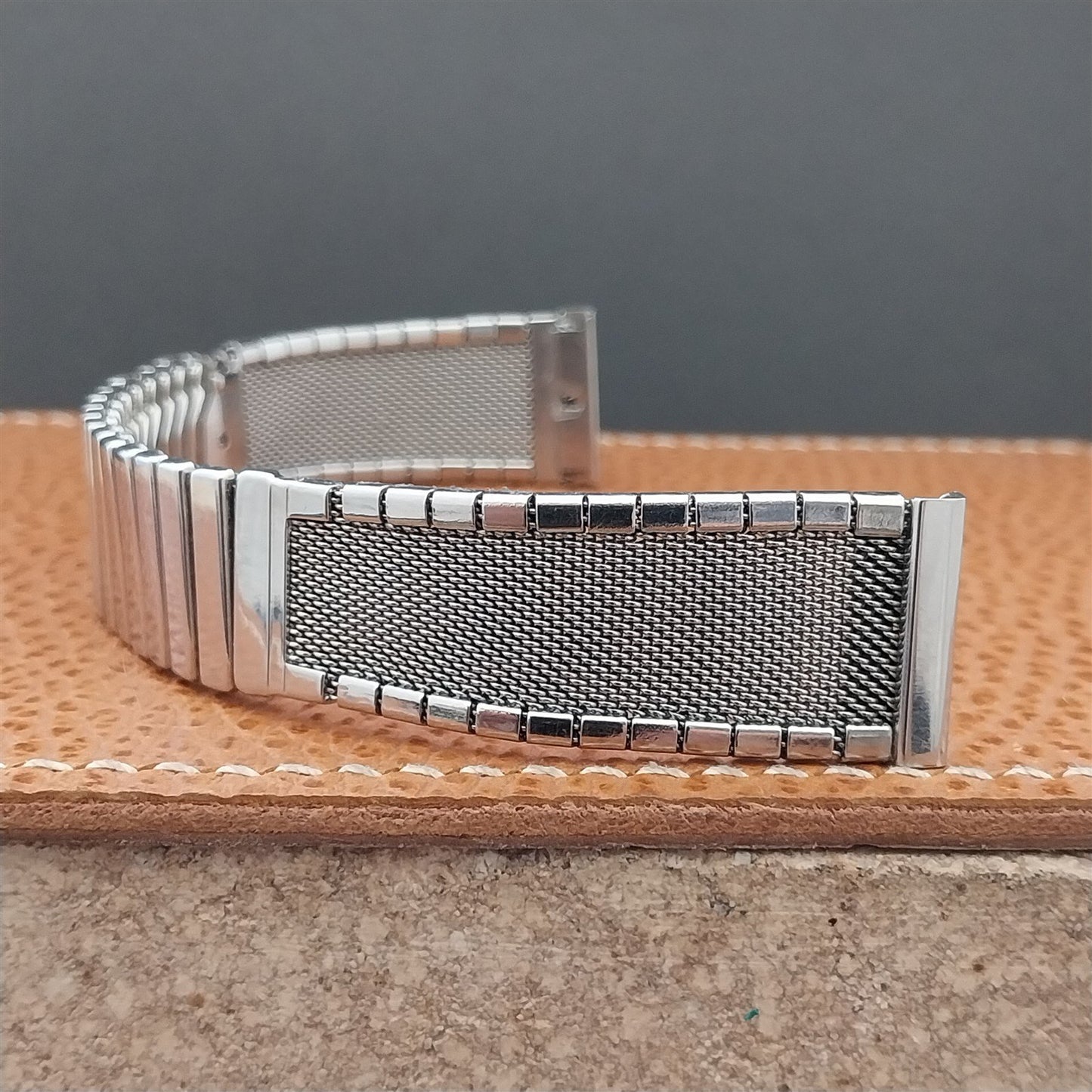 17.2mm JB Champion Stainless Steel Mesh Unused 1960s Vintage Watch Band