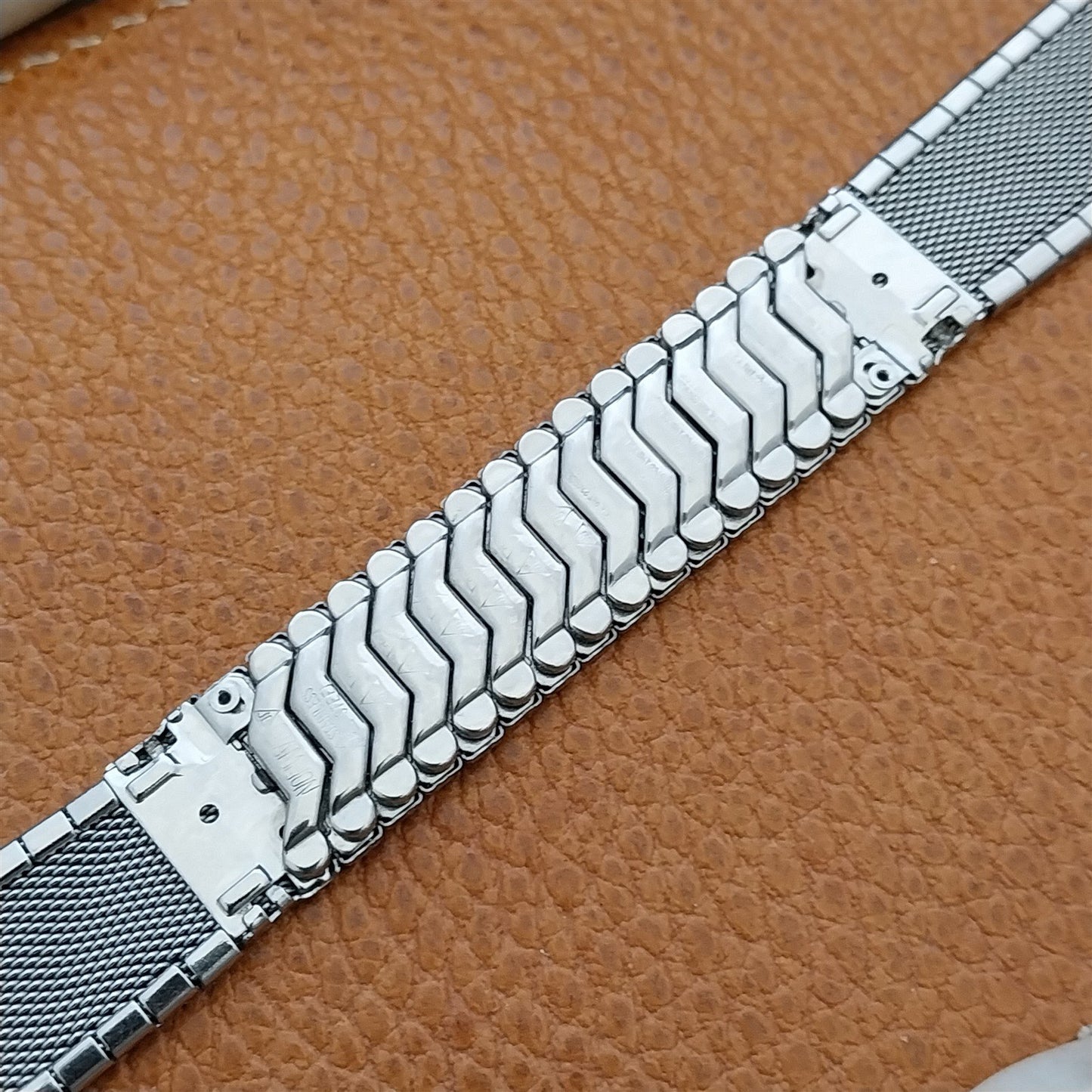 17.2mm JB Champion Stainless Steel Mesh Unused 1960s Vintage Watch Band