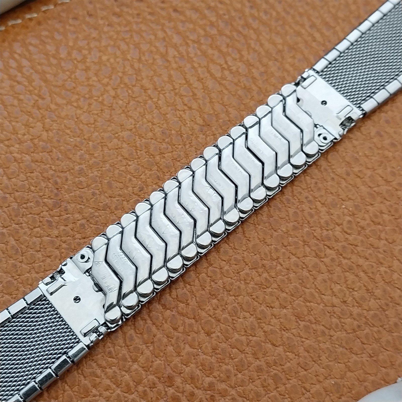 17.2mm JB Champion Stainless Steel Mesh Unused 1960s Vintage Watch Band