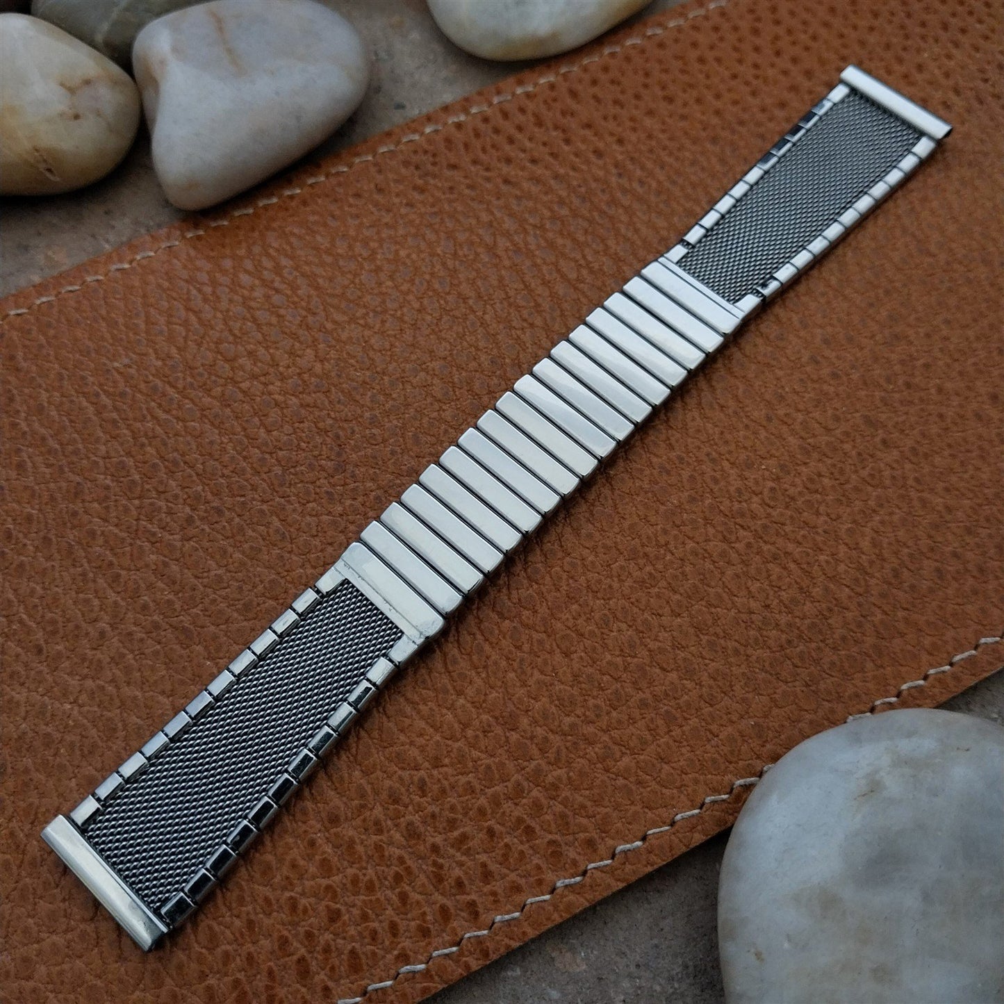 17.2mm JB Champion Stainless Steel Mesh Unused 1960s Vintage Watch Band