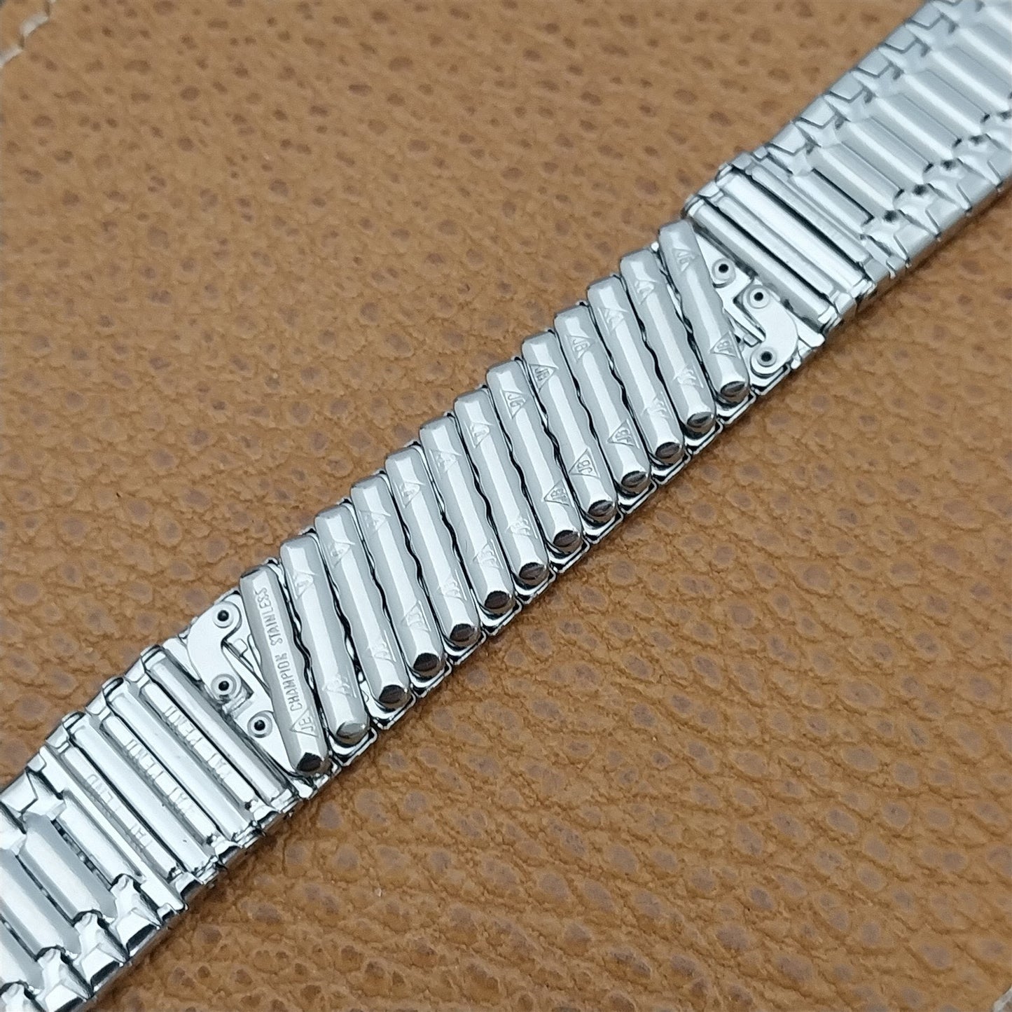 17.2mm JB Champion Stainless Steel 11/16" Unused MCM 1960s Vintage Watch Band