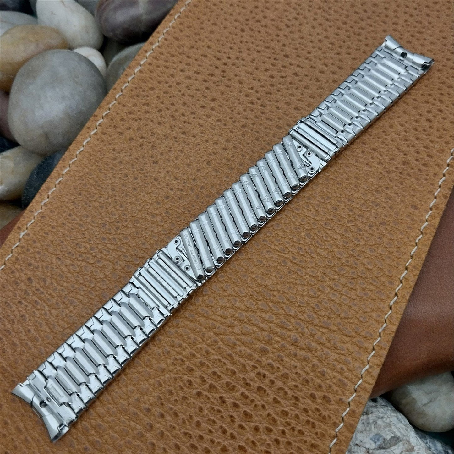 17.2mm JB Champion Stainless Steel 11/16" Unused MCM 1960s Vintage Watch Band