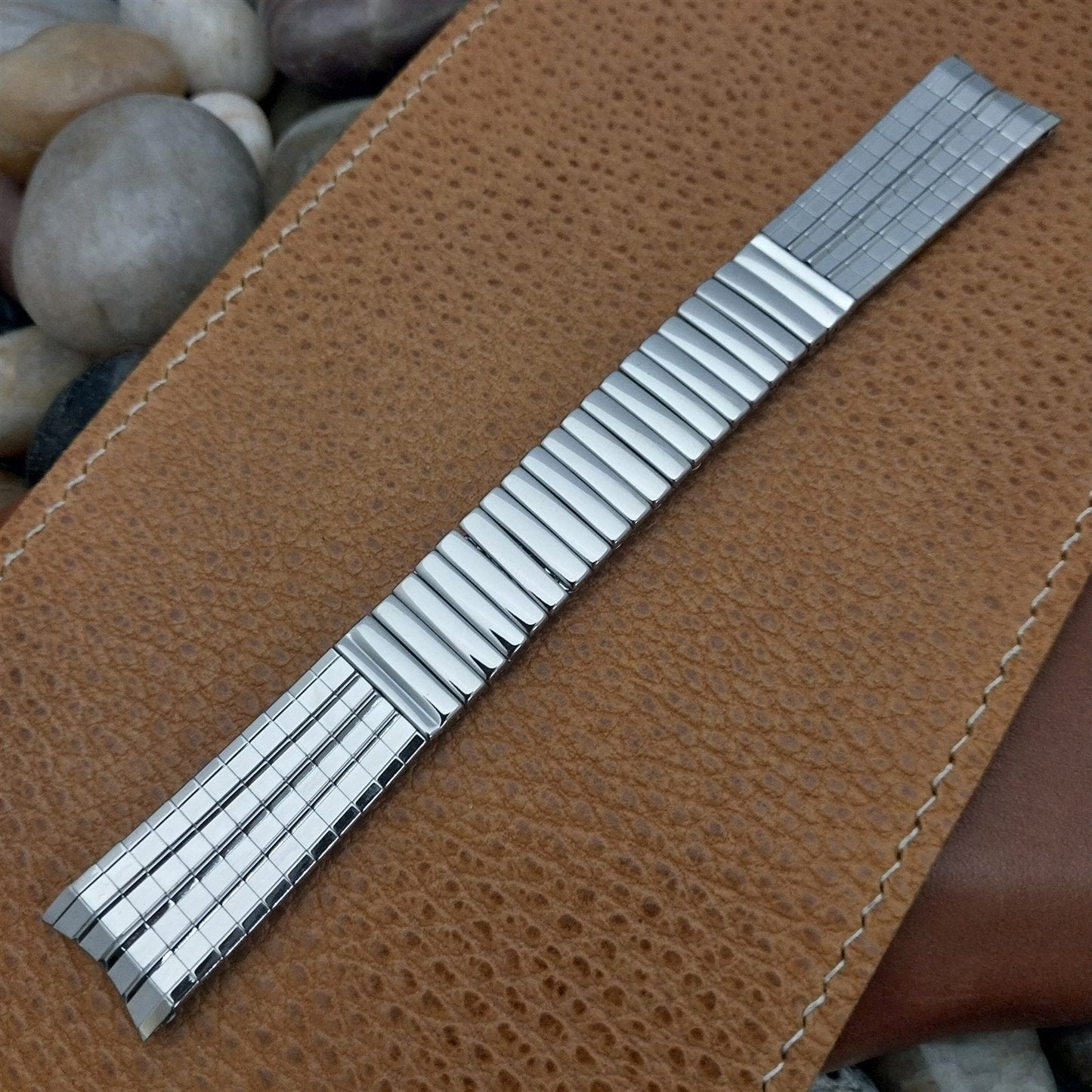 17.2mm JB Champion Stainless Steel 11/16" Unused MCM 1960s Vintage Watch Band