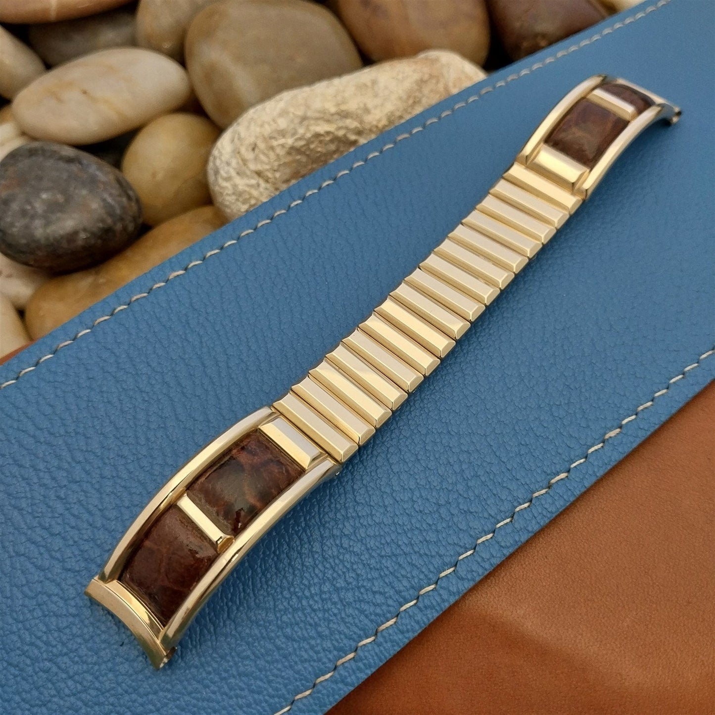 5/8" Gold-Filled & Alligator Vintage Watch Band Unused Kreisler Double Feature