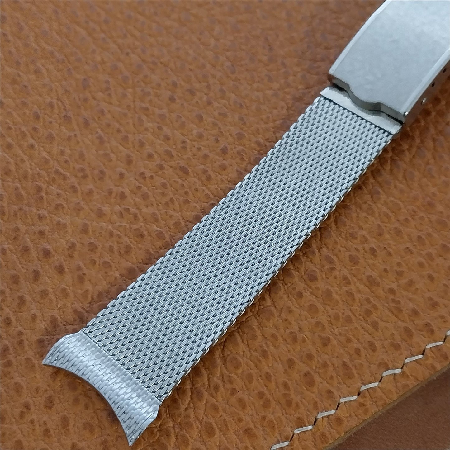 Long 3/4" Stainless Steel Mesh Kestenmade Unused 1960s Vintage Watch Band