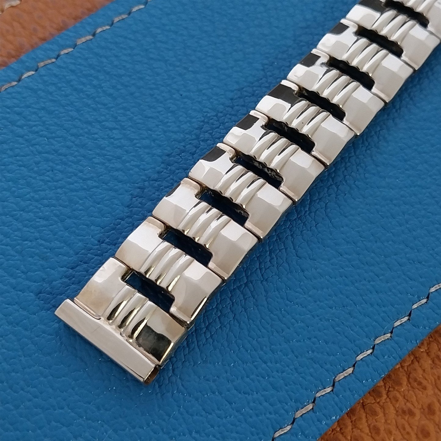 5/8" Admiral Riviera 10k Gold-Fill Stretch MidCentury Unused Vintage Watch Band