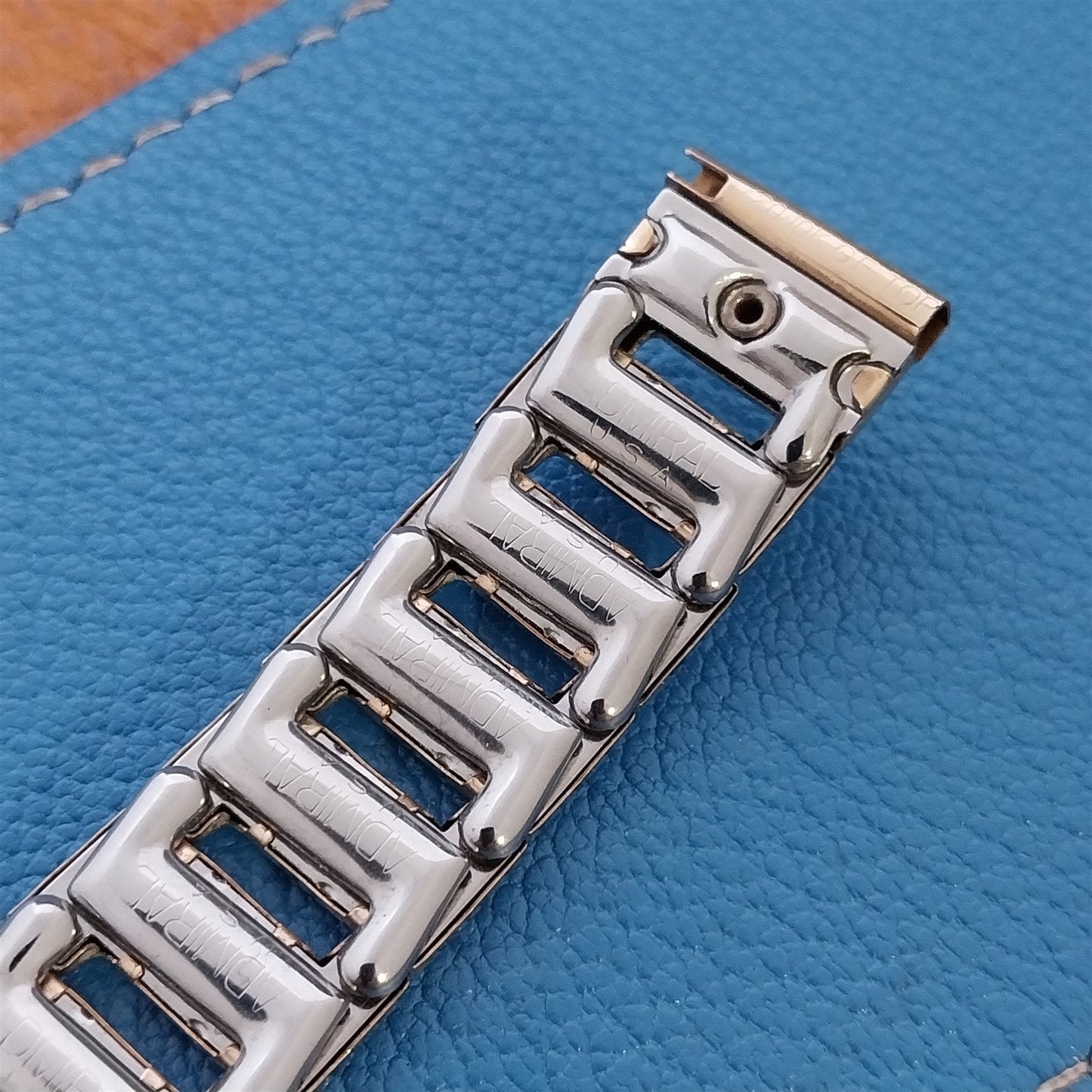 5/8" Admiral Riviera 10k Gold-Fill Stretch MidCentury Unused Vintage Watch Band