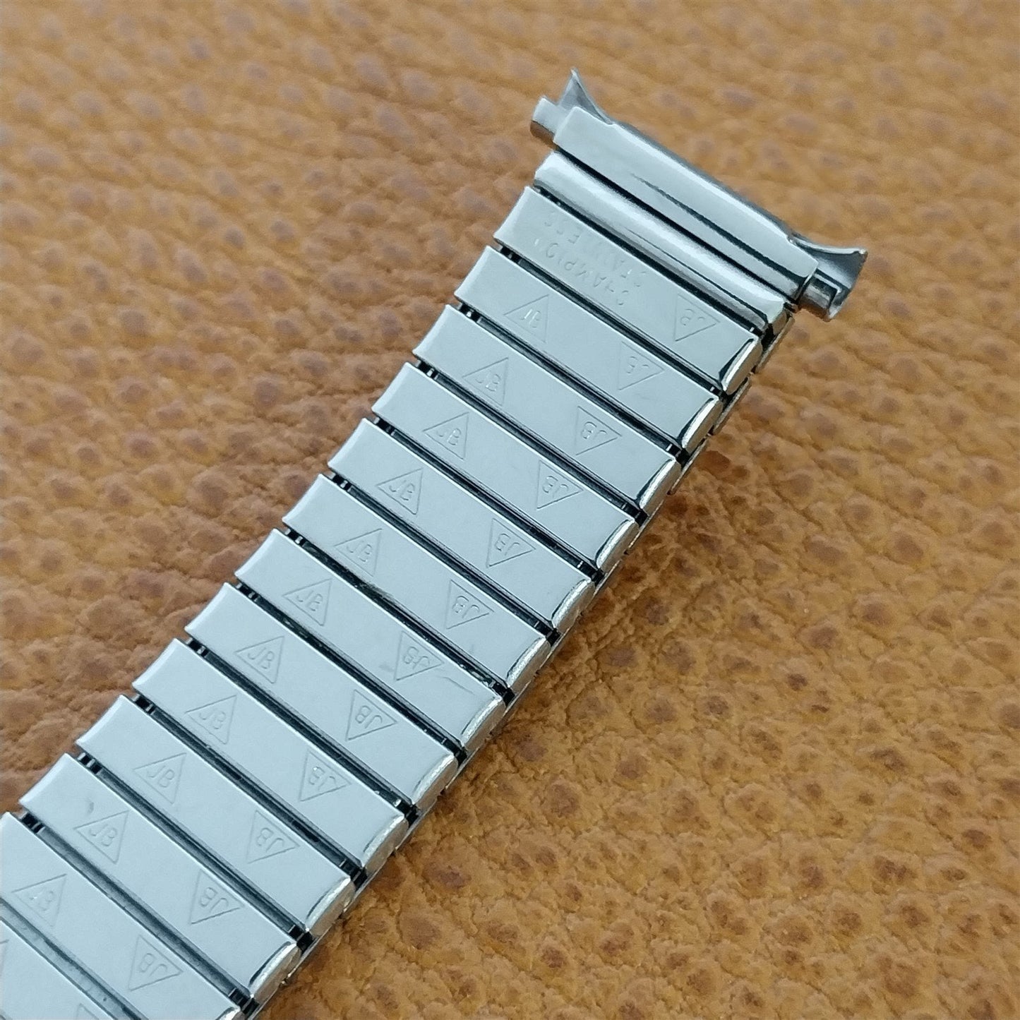 JB Champion Stainless Steel nos 1970s 16mm 18mm 19mm Vintage Watch Band