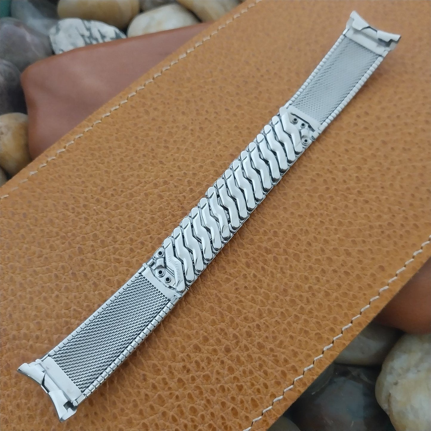 18mm 19mm Stainless Steel Kreisler USA Unused nos 1960s Vintage Watch Band