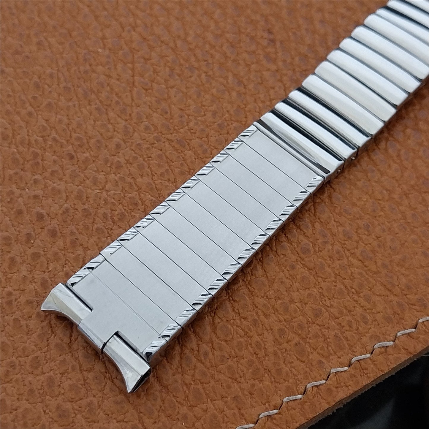 18mm 19mm JB Champion USA Stainless Steel Unused 1960s Vintage Watch Band