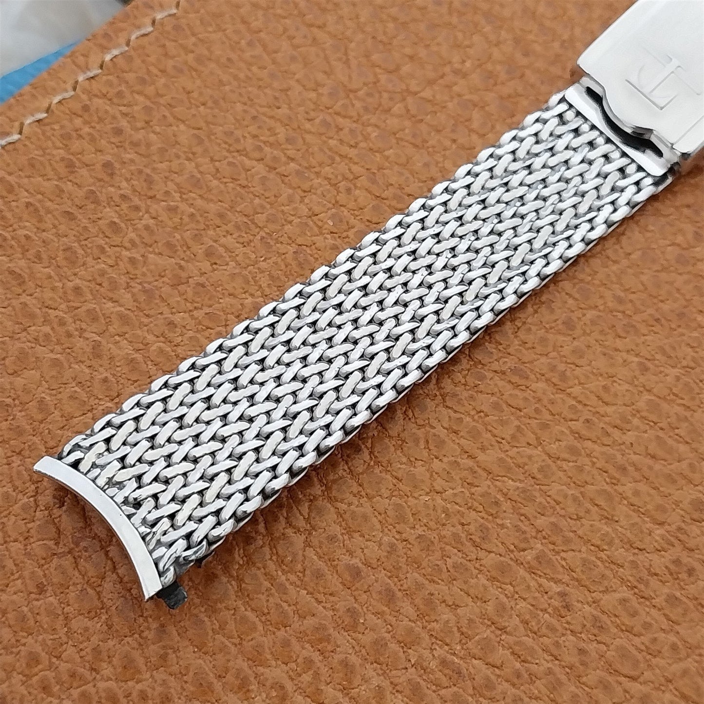 17mm Tissot Stainless Steel Mesh nos Unused 1960s-1970s Vintage Watch Band