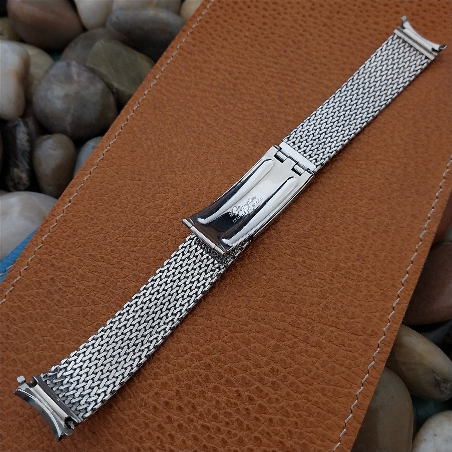 17mm Tissot Stainless Steel Mesh nos Unused 1960s-1970s Vintage Watch Band