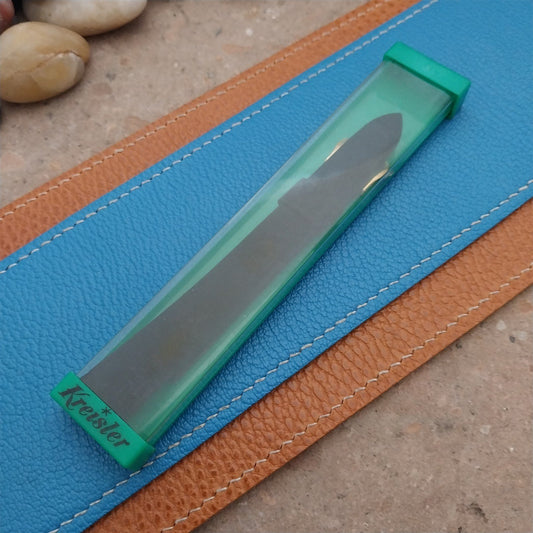 11/16" Kreisler Black Corfam Faux-Suede Unused 1960s-1970s Vintage Watch Band