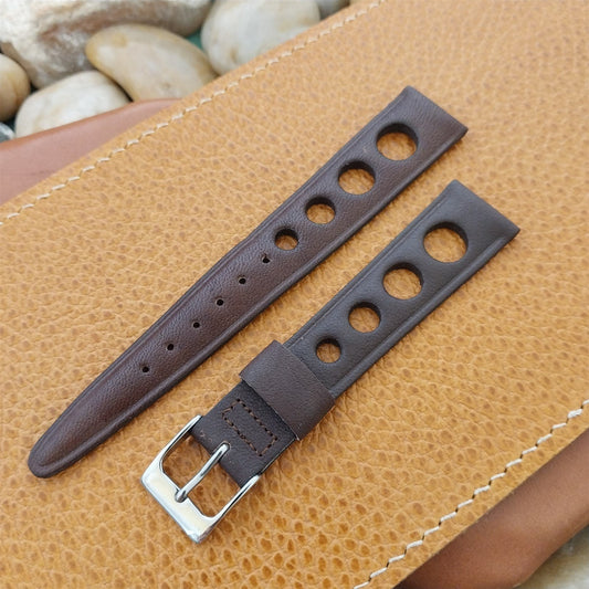 11/16" Kreisler Brown Glove Leather Rally Unused 1960s-1970s Vintage Watch Band