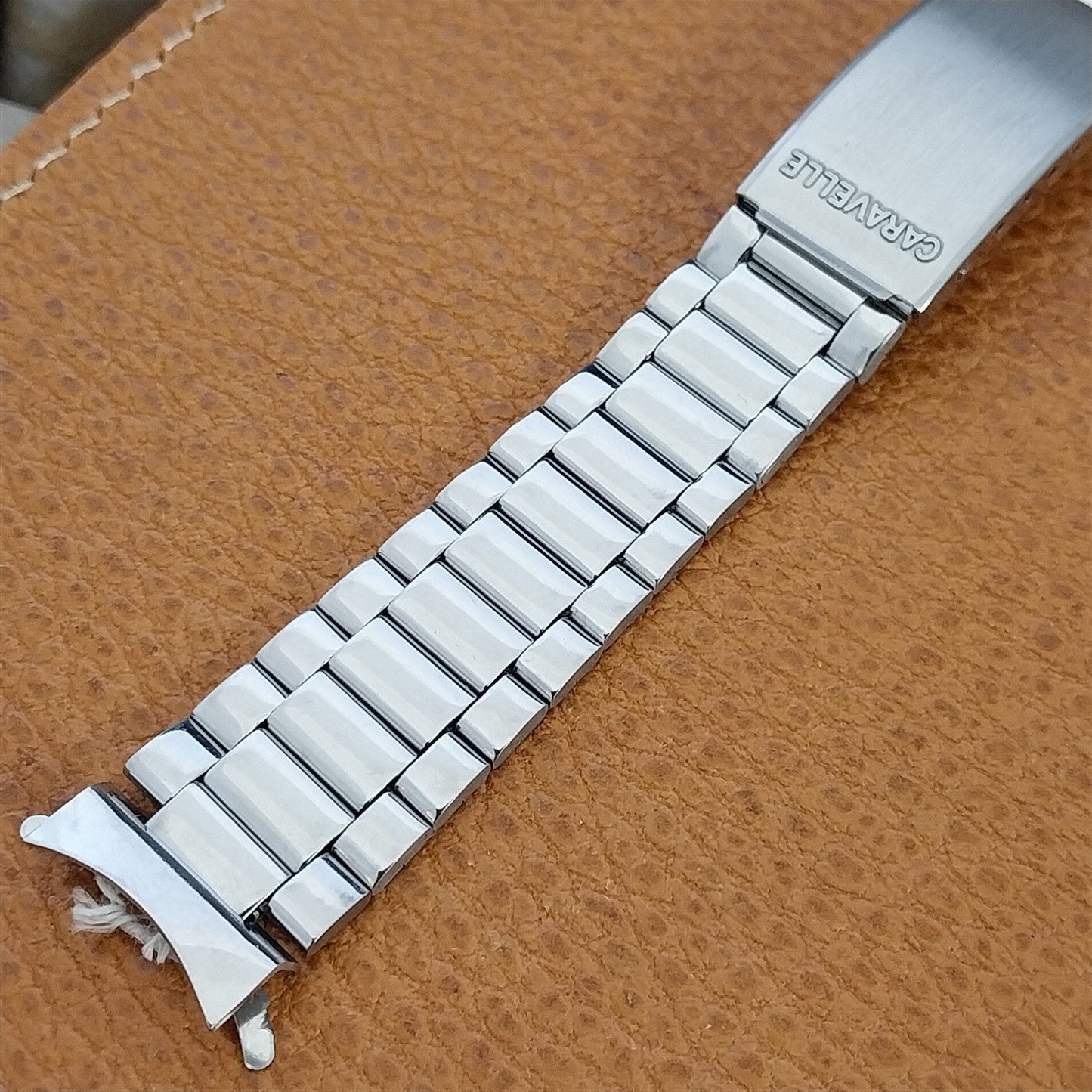 Bulova Caravelle 17.4mm Stainless Steel Diver nos 1970s Vintage Watch Band