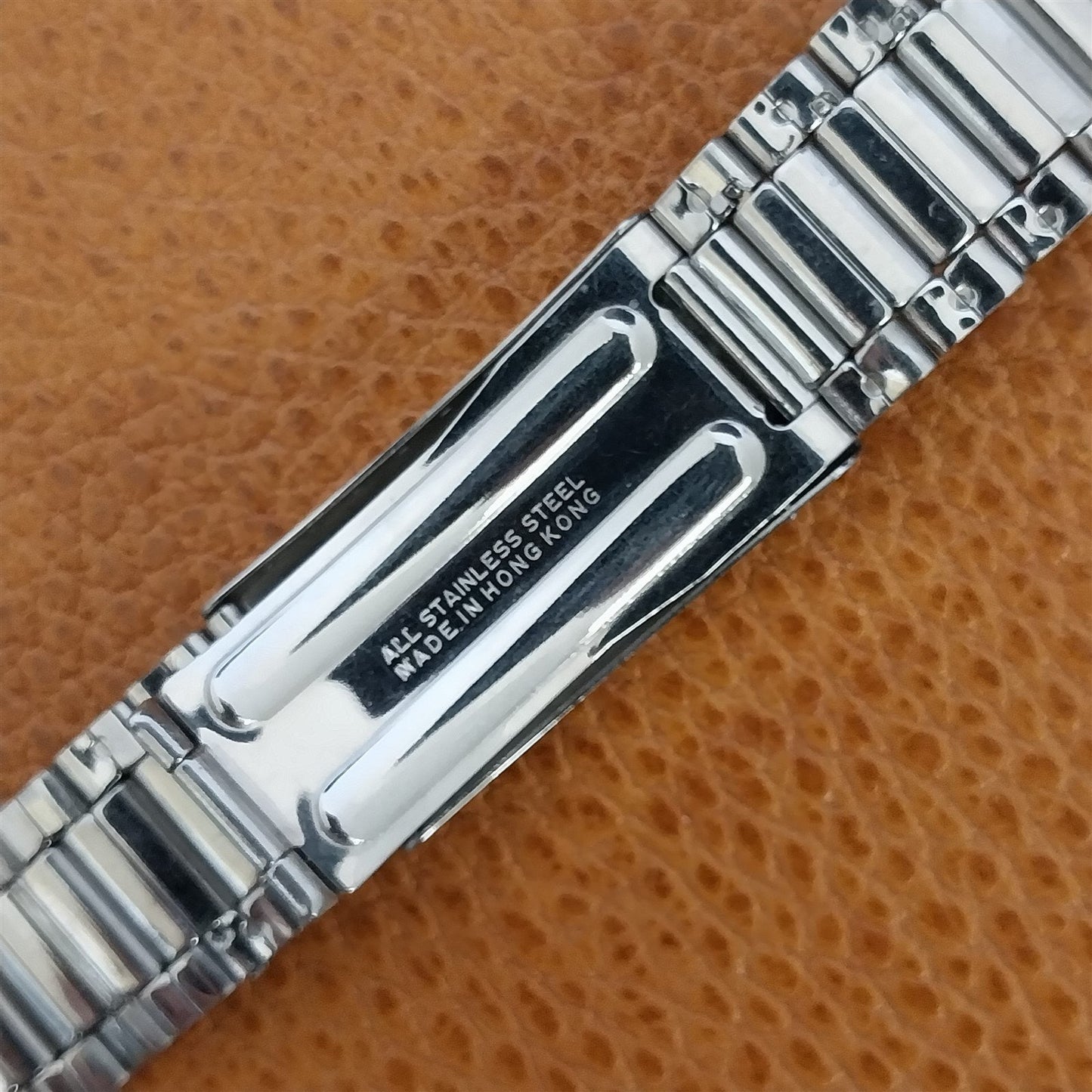 Bulova Caravelle 17.4mm Stainless Steel Diver nos 1970s Vintage Watch Band