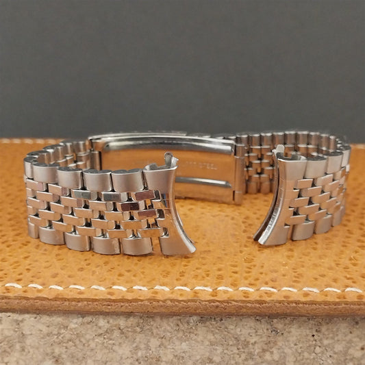 Vintage 19mm Beads of Rice Stainless Steel Unused Classic 1960s-1970s Watch Band