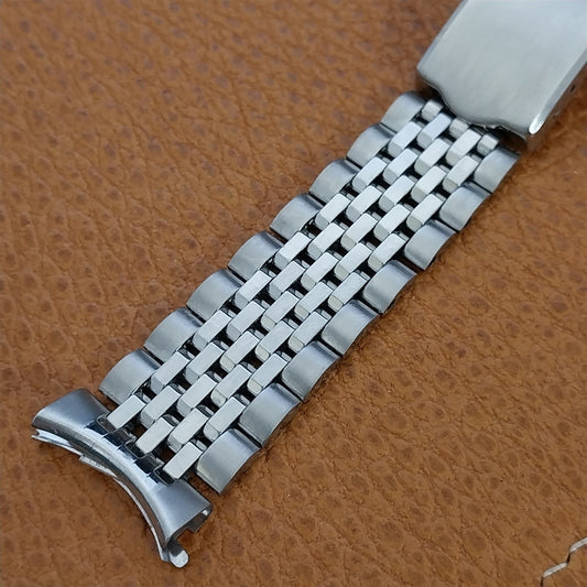 Vintage 19mm Beads of Rice Stainless Steel Unused Classic 1960s-1970s Watch Band